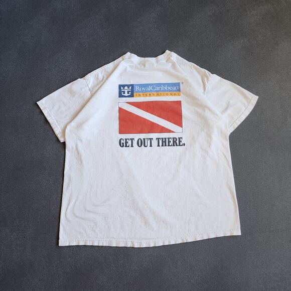 Vintage 90's Royal Caribbean Cruise Ship Shirt XL - Picture 1 of 9